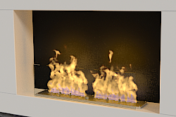 Ethanol-based Fire with Collision Object